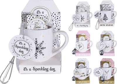 Drinkbeker geschenkset aardewerk (1 stuk) assorti