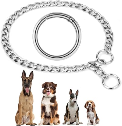 Hondenhalsband van metaal - Duurzaam en stijlvol, 3mm dik en 55cm lang voor alle rassen
