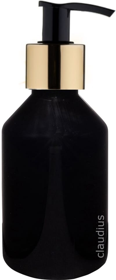 Lege Plastic Fles 250 ml zwart met Gouden pomp - set van 10 stuks - navulbaar - leeg