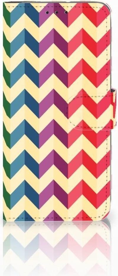 Motorola Moto G7 Power Telefoon Hoesje Zigzag Multi Color