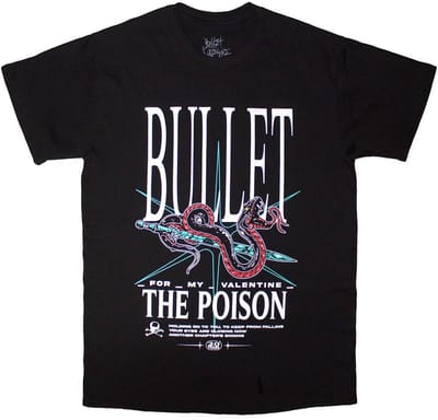Bullet For My Valentine - The Poison Snake Heren T-shirt - S - Zwart