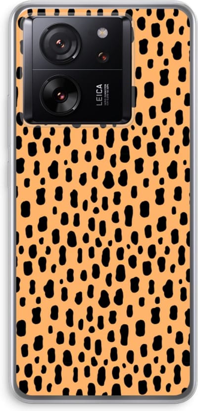 Case Company® - Hoesje geschikt voor Xiaomi 13T Pro hoesje - Panter - Soft Cover Telefoonhoesje - Bescherming aan alle Kanten en Schermrand