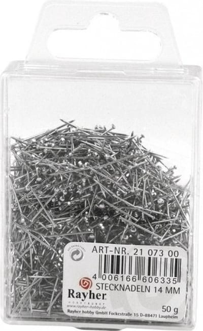 Rayher Kopspelden/naaispelden - 14 mm - zilver - 4000x stuks - hobby steekspelden