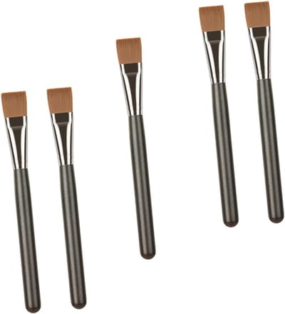Beauty Tools Mask Brush - 5 Stuks Platte Make-upkwasten Huidvriendelijk Voor Kleimaskers Peelmaskers En Serums