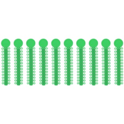 40 stuks Ligatuur Ties Orthodontische Elastische Rubberen Ligatuur Ties Gemengde Tandheelkundige Rubberen Bandjes 14 green