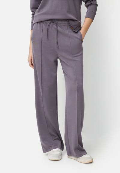 camel active Casual Pants in joggerstijl met elastische tailleband - Maat womenswear-XL - Misty Lilac