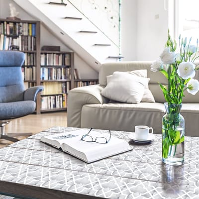 Decoratieve meubelstickers - 60 authentieke Seriano cementtegel meubelstickers - 60 stickers 15x15cm
