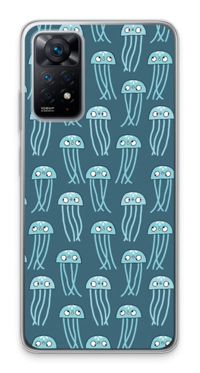 Case Company® - Hoesje geschikt voor Xiaomi Redmi Note 11 Pro hoesje - Kwallie - Soft Cover Telefoonhoesje - Bescherming aan alle Kanten en Schermrand