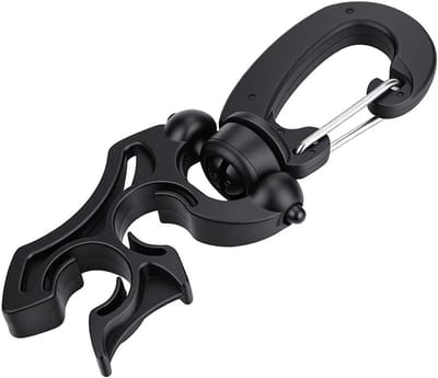 Hose clip en houder voor lage druk, draaibare haak voor BCD en accessoires voor duiken