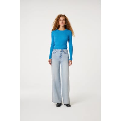 Fabienne Chapot Gillian Pullover Blue Lily Maat: XL | Longsleeves Outlet | Dames | Blauw