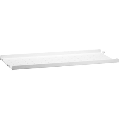 String Furniture Metalen legplanken - wit - met lage rand - 58 x 2 x 20 cm