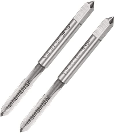 Dailygoods- Tap M5 x 0.8Mm - Machinekraan - Schroefdraad - H2 Hoge Snelheid Staal - 3 Rechte Fluiten - 2 Stuks - Draadkraan