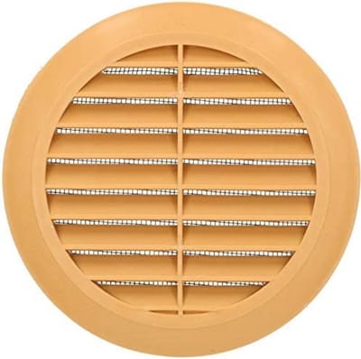 Rond Ventilatiestrooster 125 mm met Flens en Insectenhor