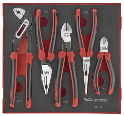 Tangenset TPR Foam 2 tray 5 delig Teng Tools TED441-T