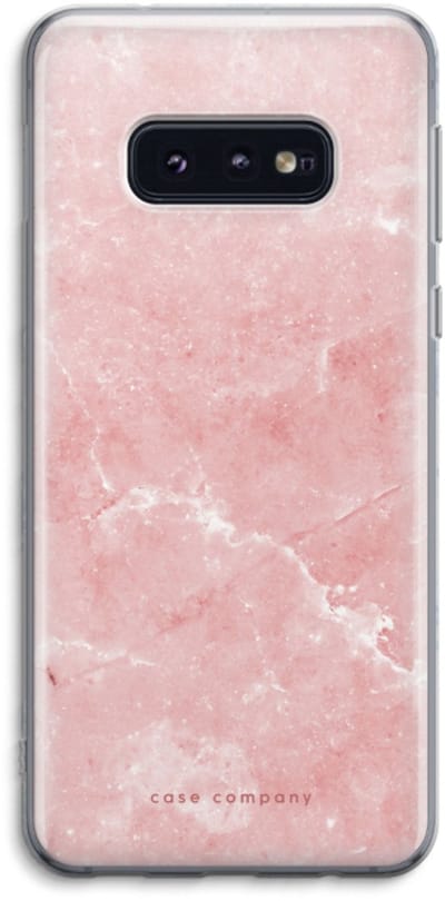 Case Company® - Hoesje geschikt voor Samsung Galaxy S10e hoesje - Roze marmer - Soft Cover Telefoonhoesje - Bescherming aan alle Kanten en Schermrand