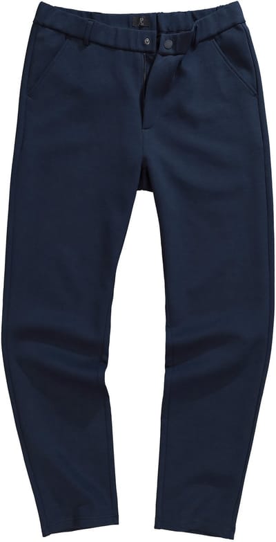 JP 1880 - Heren - Jersey broek chino FLEXNAMIC® business mix & match NEW YORK - Navy blauw - Maat 3XL