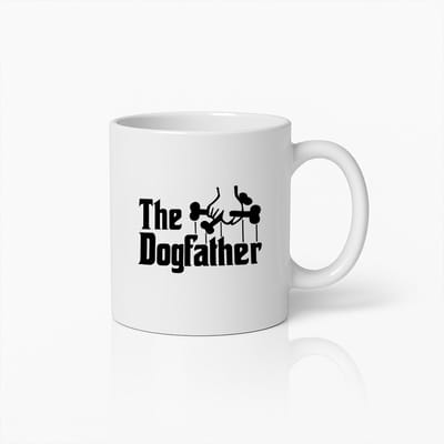 Grappige Honden Mok – The Dogfather Ontwerp – Perfect Cadeau voor Hondenliefhebbers – Koffiebeker 330ml