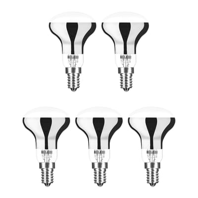 Modee E14 Halogeen Lamp Dimbaar 42W ECO - 624lm - 2700K - Warm Wit - ECO Halogeen Reflectorlamp R50 - 5 stuks