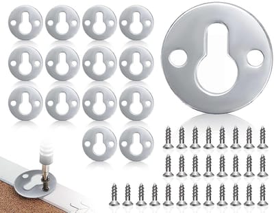 Dailygoody - Fotohangerhaken - Ronde Kasthangers - Duurzaam en sterk - Zilver - Ophangsystemen voor fotolijsten - Geschikt voor diverse oppervlakken -...
