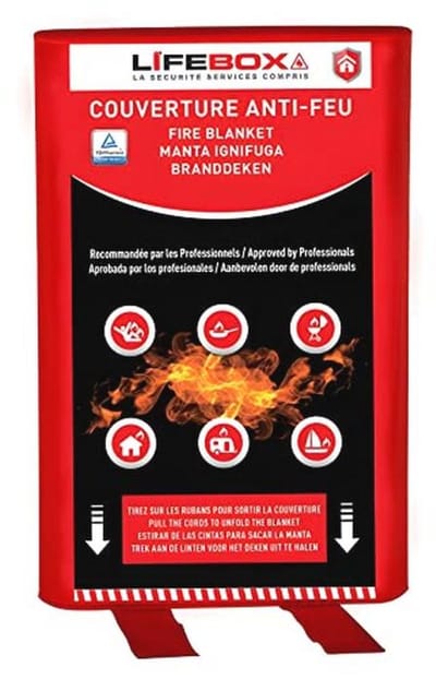Brandwerende deken 1,2 m x 1,8 m voor professioneel en privégebruik