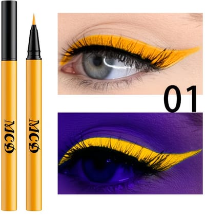 Neongele Fluorescerende Eyeliner – UV Glow Liquid Eyeliner – Langhoudende Festival en Party Make-up