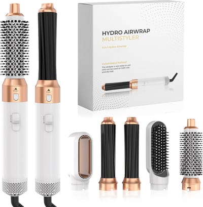 Bolt Electronics® Airstlyer Krultang - Krultangen - Föhnborstel - 5 in 1 multi styler - Wit - TikTok - Nieuwste Versie 3.0 Maart 2023 edition
