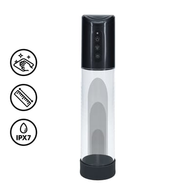 HyperPump - Rechargeable Penis Pump - Gun Metal