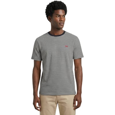 McGregor Striped T-shirt Navy Maat: S | Basic T-Shirts Outlet | Heren | Blauw