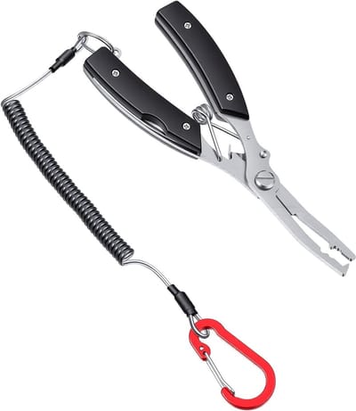 Multifunctionele Rvs Visgereedschap met Lanyard, Haakverwijderaar en Lijnsnijder voor Zoutwater Vissen en Braid Cutter met Opbergtas