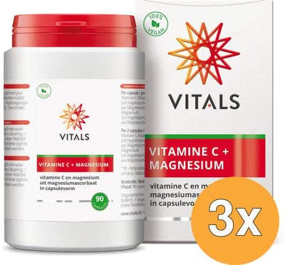 3x Vitals Vitamine C Met Magnesium (90 capsules)