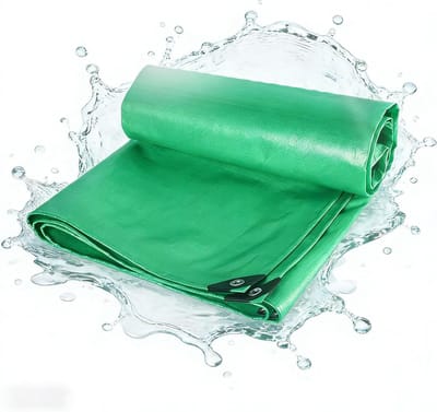Waterdicht Afdekzeil - Beschermzeil Tuinmeubelen - Bescherming Buiten - Versterkte Randen - 150x220 cm - Groen