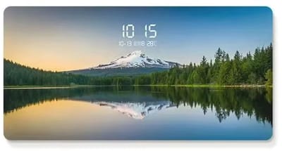 Digitale Eeuwigdurende Kalender Wandklok 60x30 cm – Elektronische Muurklok met Datum en Tijd – Moderne Wanddecoratie – Restaurantklok – Kantoorklok – Woonkamerklok