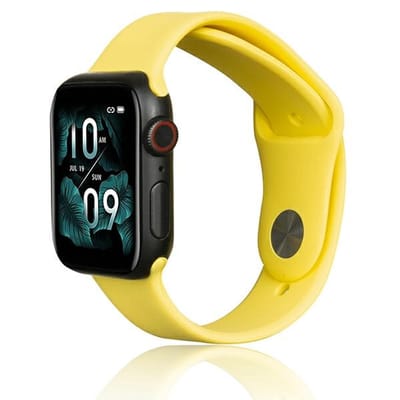 Beline Serie - Siliconen Horlogeband - Geel - Apple Watch 38/40/41mm