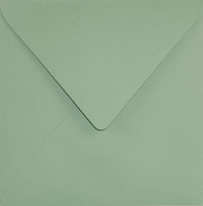 Gladde groene enveloppen vierkant K4-153 - 153 x 153 mm - 25 stuks - NK natgelijmde - 120 gram - Keaykolour - Netuno