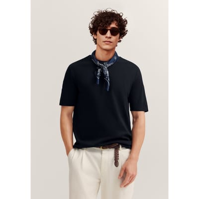 Bugatti Herren T-shirt elegant met ronde hals