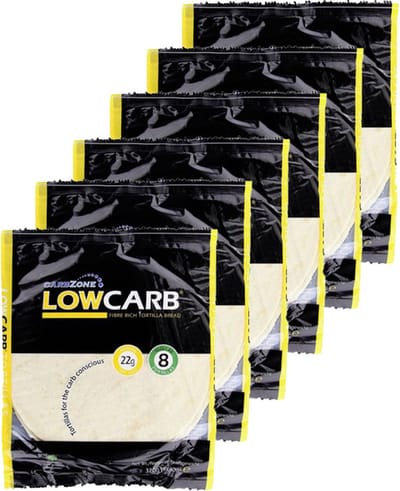 Carbzone | Tortilla's | Regular Size | 6 stuks | 6 x 40 g