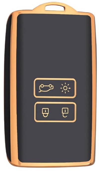 Autosleutel Hoesje geschikt voor Dacia - Sleutelcover - TPU Cover Sleutelhoes - Accessoires - goud