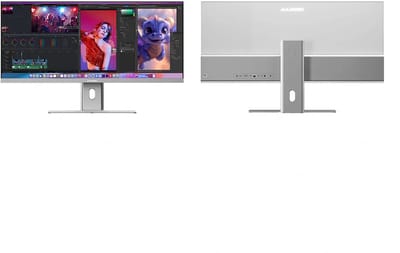 Alogic Edge 40” ultrawide Monitor – 5K Resolutie voor Hoogste Definitie – Ingebouwde USB-C Hub voor Maximale Productiviteit – Tot 90W Opladen & Data via USB-C 3.0 Gen 1 - Grijs