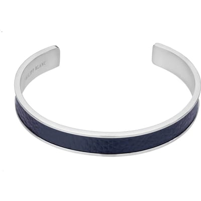 Echt leer en roestvrij stalen armband Philipp Blanc Simon