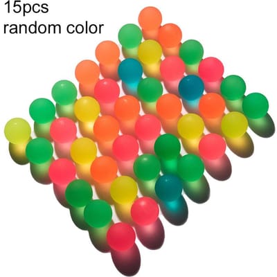 15 STUKS Kinderen Stuiterballen 25mm Rubber Elastisch Springbal Zweefbal Gemengde Stijl Binnen en Buiten Speelgoed Verjaardagscadeau TMZ