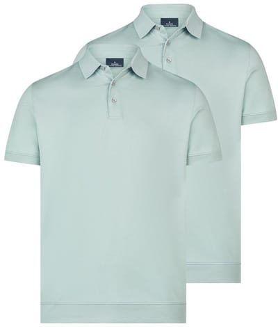 RAGMAN Heren poloshirt 2 pack Basic