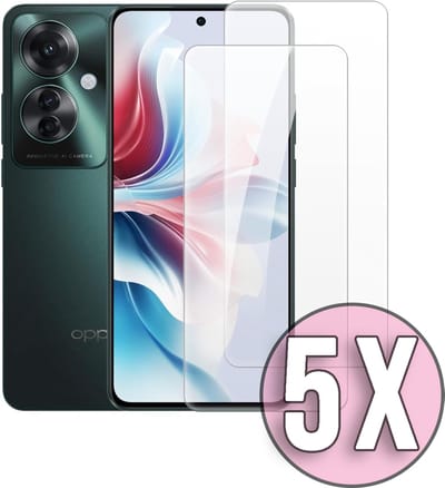Casemania Glas Geschikt voor Oppo Reno 11F - Reno 11 F - Screenprotector Glas Gehard Tempered Glass - 5 Stuks