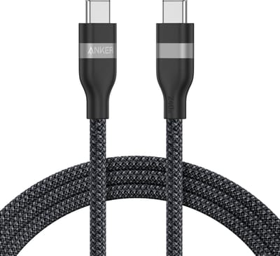 Anker USB-C naar USB-C Kabel, 0.9m, 240W, Zacht Bio-gevlochten, Geschikt voor telefoons, laptops en meer