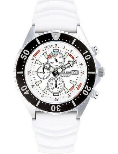 Chris Benz Duikerhorloge Depthmeter Chronograaf CB-C300-W-KBW