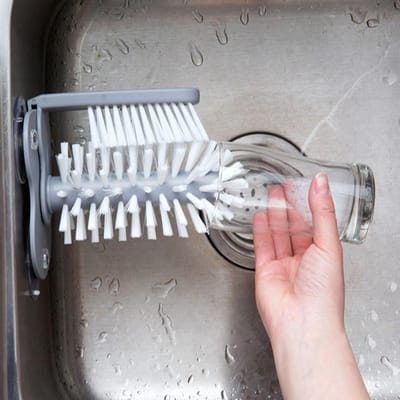 360 graden Glazen Beker Borstel Reiniger Wasmachine met Zuignappen Bar Keuken Schoonmaakgereedschap