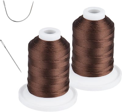 Extra sterke padding voor binnen en buiten, UV-bestendig en duurzaam, 100% polyester, Tex 69, 250m x 2 spoelen, ideaal voor naaiprojecten en reparaties.