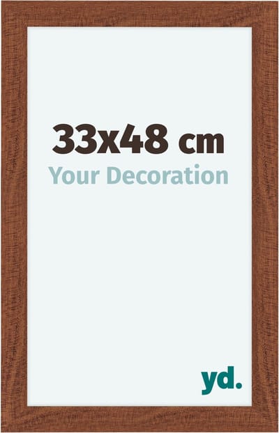 Your Decoration - Fotolijst 33x48 cm - MDF - Walnoot - Como