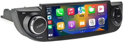 Junsun Android 15 Enkel din Plug & Play Autoradio Geschikt Voor fiat 500 (2007-2015) Accessoires, 2GB+64GB, Draadloze CarPlay & Andriod Auto, Bluetooth, GPS-Navigatiesystem, 6.86-inch IPS Touchscreen, WiFi, FM & RDS, DSP, DAB+, Quad-core processor
