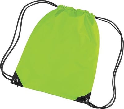 Scoby - Gymtas - Sporttas voor Kinderen - Drawstring Bag - Festivals, School, en Sport - 12L - Licht Groen - One Size
