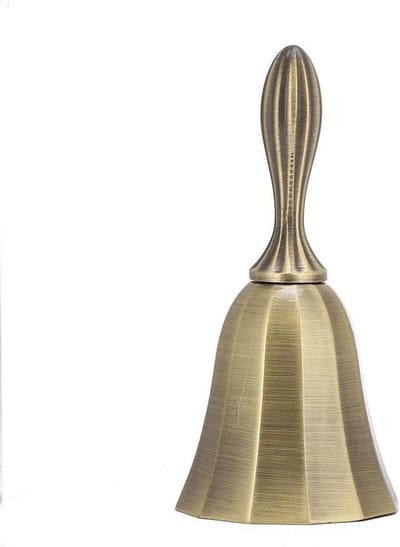 Klassieke Bronzen Handbel voor Tafel, Receptie en Evenementen